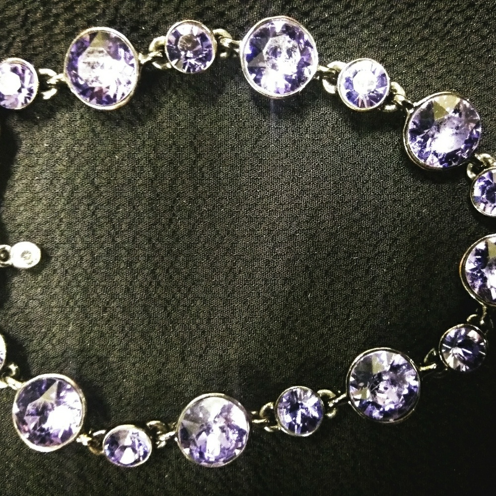 Givenchy Swarovski Elements Amethyst Bracelet